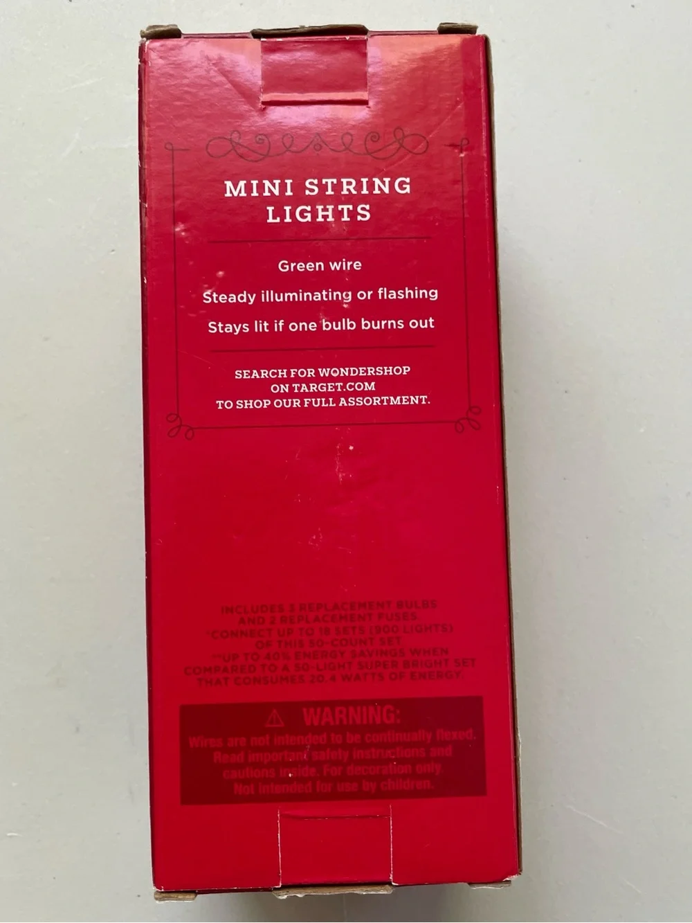 Wondershop Target 50ct Multicolor Mini String Lights Green Wire NWT